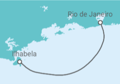 Itinerário do Cruzeiro  Ilhabela 2025 - MSC Cruzeiros