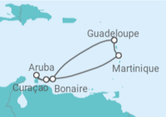 Itinerário do Cruzeiro  Aruba, Curaçao, Martinica - Costa Cruzeiros