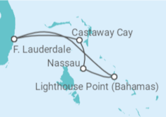 Itinerário do Cruzeiro  Bahamas - Disney Cruise Line