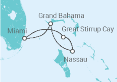 Itinerário do Cruzeiro  Bahamas - NCL Norwegian Cruise Line