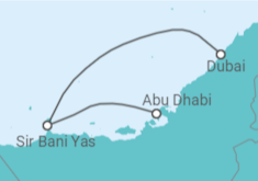 Itinerário do Cruzeiro  Emirados Árabes TI - MSC Cruzeiros