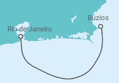 Itinerário do Cruzeiro  Búzios - MSC Cruzeiros