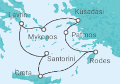 Itinerário do Cruzeiro  Grécia, Turquia - Celestyal Cruises