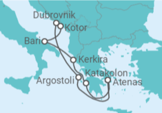 Itinerário do Cruzeiro  Grécia, Croácia, Montenegro, Itália - Celestyal Cruises