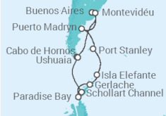 Itinerário do Cruzeiro  Argentina, Uruguai - Celebrity Cruises