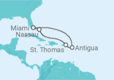 Itinerário do Cruzeiro  Bahamas, Ilhas Virgens Americanas, Antígua E Barbuda - Celebrity Cruises