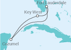 Itinerário do Cruzeiro  Estados Unidos, México - Celebrity Cruises
