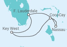 Itinerário do Cruzeiro  Estados Unidos, Bahamas - Celebrity Cruises