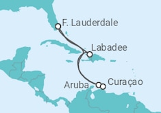 Itinerário do Cruzeiro  Aruba, Curaçao - Royal Caribbean