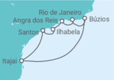 Itinerário do Cruzeiro  Litoral brasileiro - MSC Cruzeiros