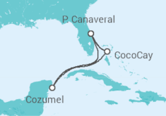 Itinerário do Cruzeiro  México - Royal Caribbean