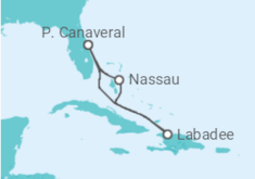 Itinerário do Cruzeiro  Bahamas - Royal Caribbean