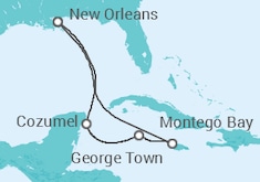 Itinerário do Cruzeiro  México, Ilhas Cayman, Jamaica - Royal Caribbean