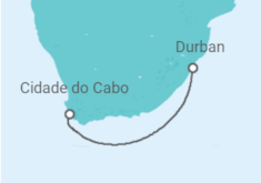 Itinerário do Cruzeiro  África do Sul - MSC Cruzeiros