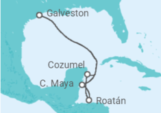 Itinerário do Cruzeiro  México, Honduras - Royal Caribbean