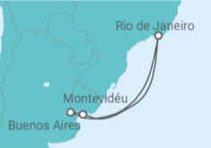 Itinerário do Cruzeiro  Uruguai, Argentina - MSC Cruzeiros