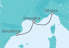 Itinerário do Cruzeiro  França - MSC Cruzeiros