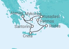 Itinerário do Cruzeiro  Grécia saindo de Kusadasi (Turquia) - Celestyal Cruises