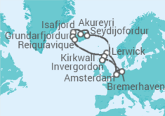 Itinerário do Cruzeiro  Holanda, Reino Unido, Islândia - Costa Cruzeiros