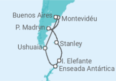 Itinerário do Cruzeiro  Uruguai, Argentina - Azamara