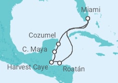 Itinerário do Cruzeiro  Honduras, México - Regent Seven Seas
