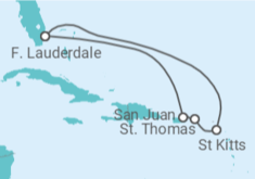 Itinerário do Cruzeiro  Porto Rico, Ilhas Virgens Americanas - Celebrity Cruises