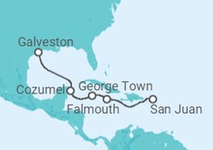 Itinerário do Cruzeiro  México, Ilhas Cayman, Jamaica - Royal Caribbean