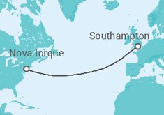 Itinerário do Cruzeiro  Estados Unidos - Cunard