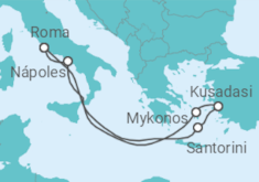 Itinerário do Cruzeiro  Grécia, Turquia, Itália - Royal Caribbean