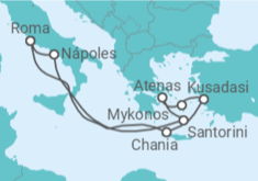 Itinerário do Cruzeiro  Itália, Grécia, Turquia - Royal Caribbean