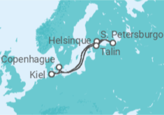 Itinerário do Cruzeiro  Dinamarca, Finlândia, Rússia, Estônia - MSC Cruzeiros