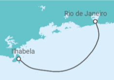 Itinerário do Cruzeiro  Rio de Janeiro, Ilhabela - MSC Cruzeiros