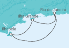 Itinerário do Cruzeiro  Ilha Grande e Ilhabela - MSC Cruzeiros