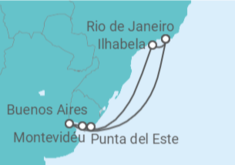 Itinerário do Cruzeiro  Natal na América do Sul - MSC Cruzeiros