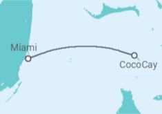 Itinerário do Cruzeiro  Bahamas - Royal Caribbean