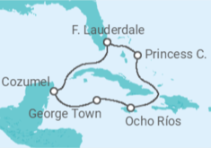 Itinerário do Cruzeiro  Jamaica, Ilhas Cayman, México - Princess Cruises