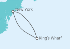 Itinerário do Cruzeiro  Estados Unidos, Bermudas - NCL Norwegian Cruise Line