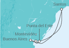 Itinerário do Cruzeiro  Uruguai, Argentina - MSC Cruzeiros