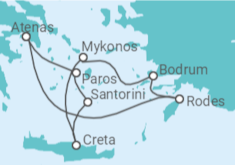Itinerário do Cruzeiro  Grécia, Turquia - NCL Norwegian Cruise Line