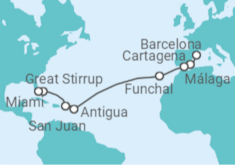 Itinerário do Cruzeiro  Espanha, Portugal, Antígua E Barbuda, Porto Rico - NCL Norwegian Cruise Line
