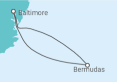 Itinerário do Cruzeiro  Bermudas - Carnival Cruise Line