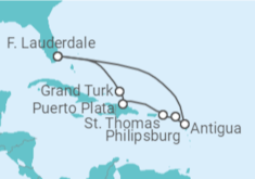 Itinerário do Cruzeiro  Rep. Dominicana, Ilhas Virgens, Sint Maarten - Celebrity Cruises