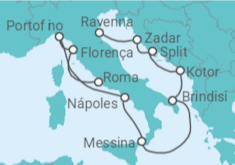 Itinerário do Cruzeiro  Itália, Montenegro, Croácia - Celebrity Cruises
