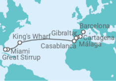 Itinerário do Cruzeiro  Espanha, Marrocos, Bermudas - NCL Norwegian Cruise Line
