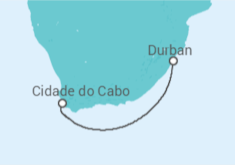 Itinerário do Cruzeiro  África do Sul - MSC Cruzeiros
