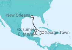 Itinerário do Cruzeiro  México, Ilhas Cayman - Royal Caribbean