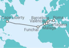 Itinerário do Cruzeiro  Espanha, Portugal - Royal Caribbean