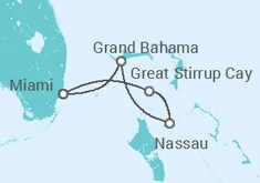 Itinerário do Cruzeiro  Bahamas - NCL Norwegian Cruise Line