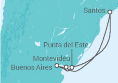 Itinerário do Cruzeiro  Montevidéu,Buenos Aires, Punta del Este - MSC Cruzeiros