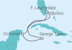 Itinerário do Cruzeiro  México, Ilhas Cayman - Celebrity Cruises